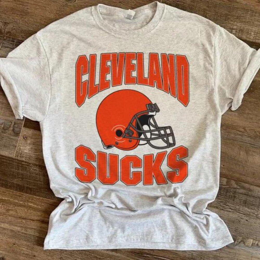 Retro Cleveland Browns Sucks Rivalry Fan T-Shirt